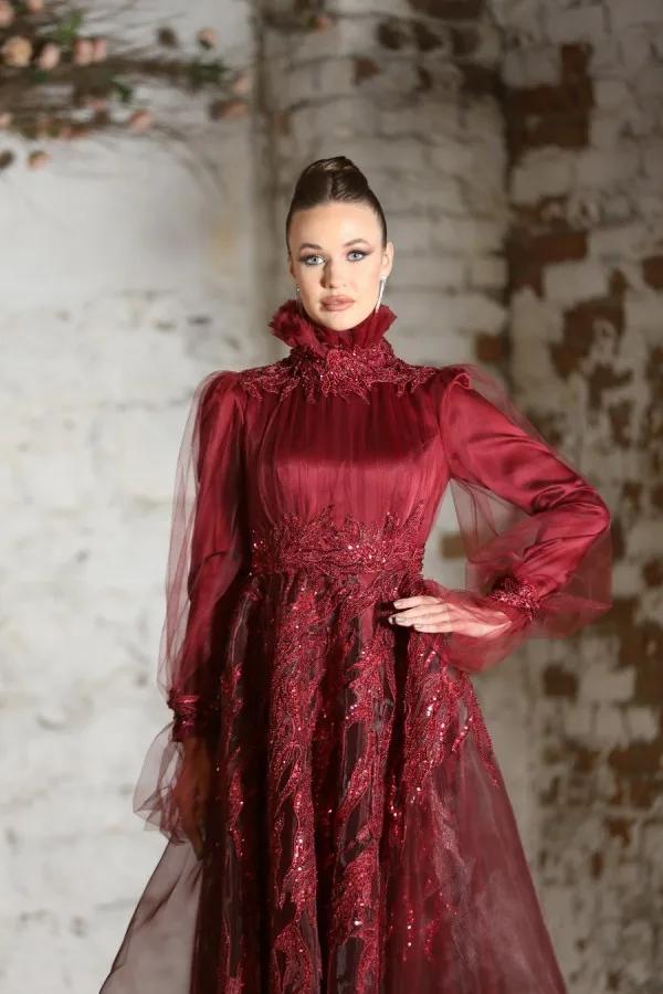 calikusu abiye bordo