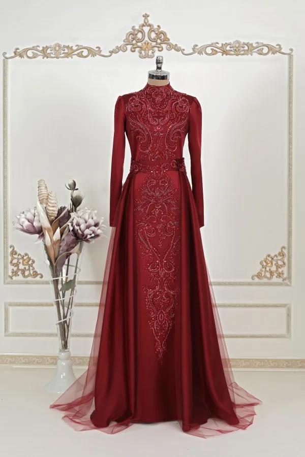 sahsenem abiye bordo