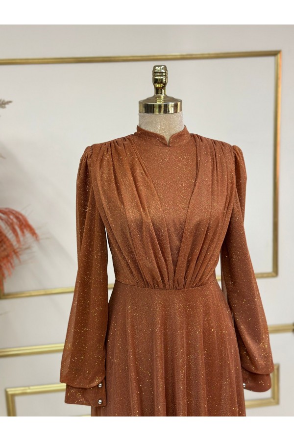 Berrak Dress - Copper