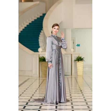 Hijab Dress - Seyran Dress - Grey