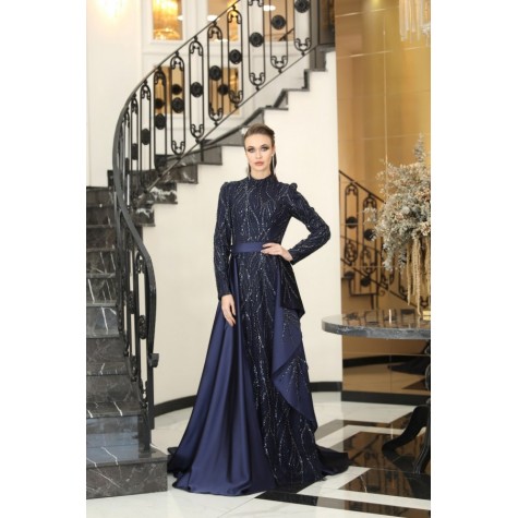 Sahra Dress - Dark Blue