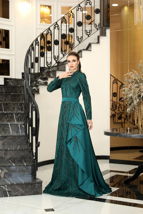 Hijab Dress - Sahra Dress - Emerald