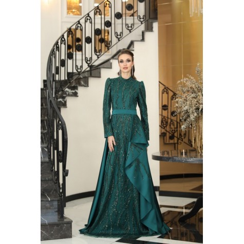 Hijab Dress - Sahra Dress - Emerald