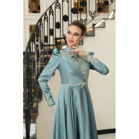Hijab Dress - Nilüfer Dress - Mint