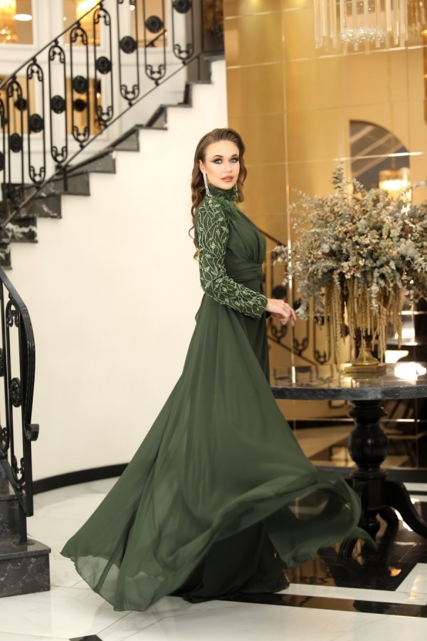 Elif Dress - Khaki