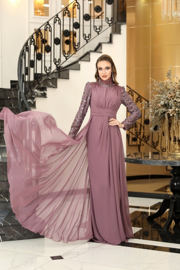 Hijab Dress - Elif Dress - Lilac