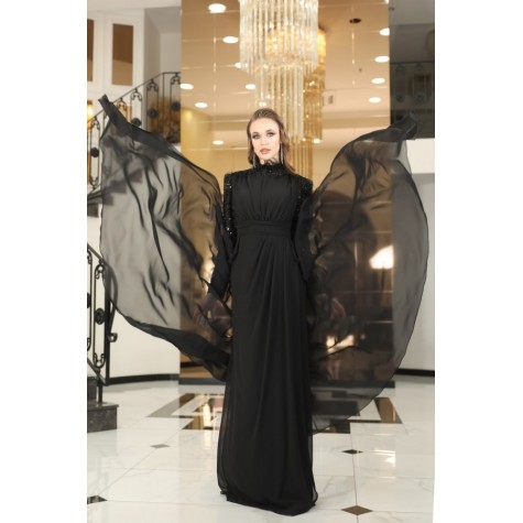 Hijab Dress - Elif Dress - Black