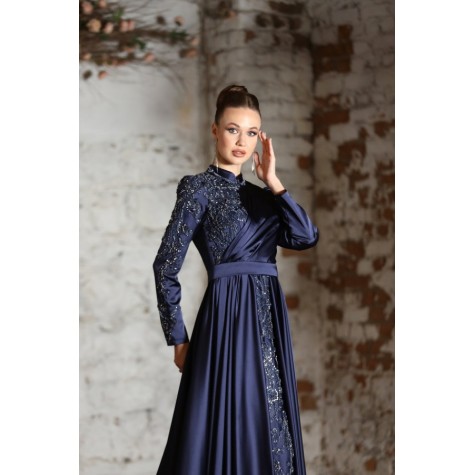 Mahidevran Dress - Dark Blue