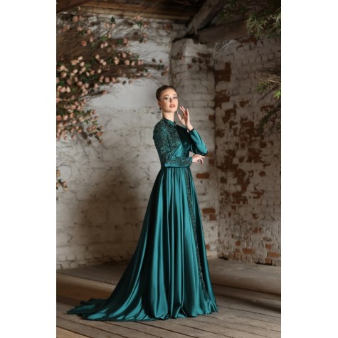 Hijab Dress - Mahidevran Dress - Emerald