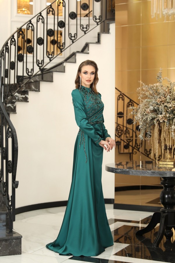 Hijab Dress - Asilay Dress - Emerald