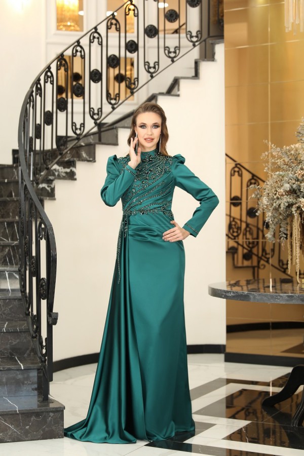 Hijab Dress - Asilay Dress - Emerald