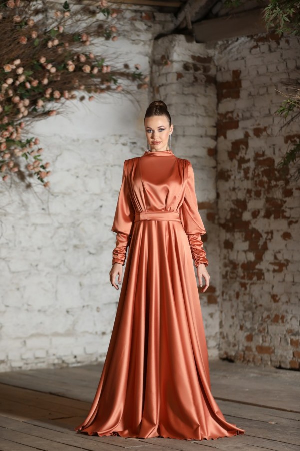Mısra Dress - Copper