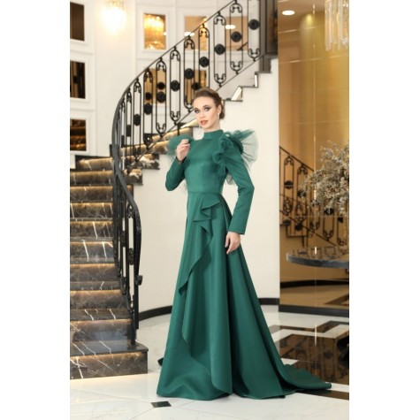 Hijab Dress - Talya Dress - Emerald