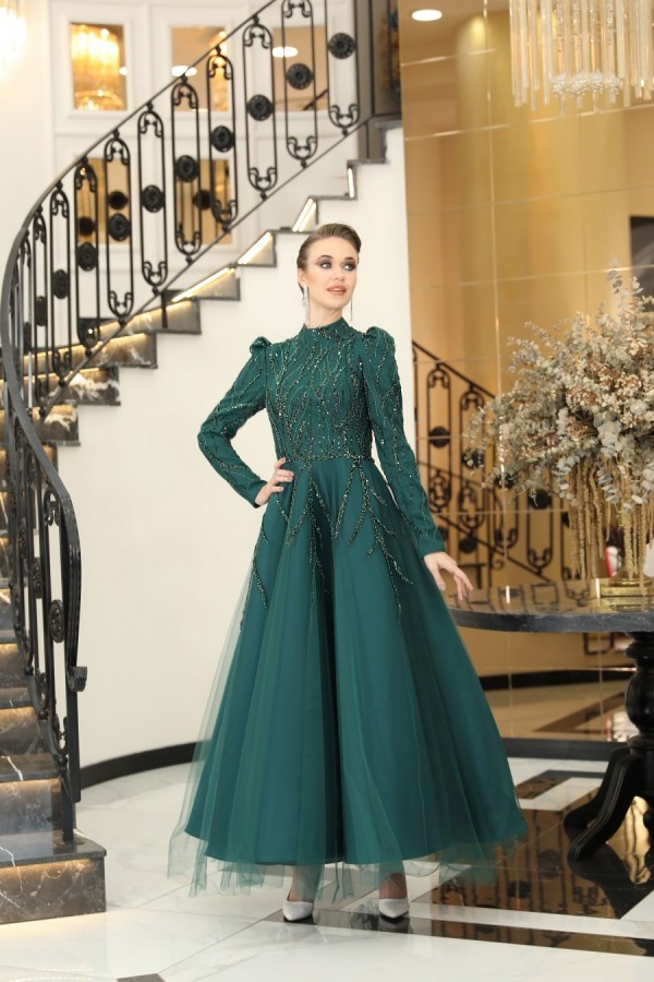 Yakut Dress - Emerald