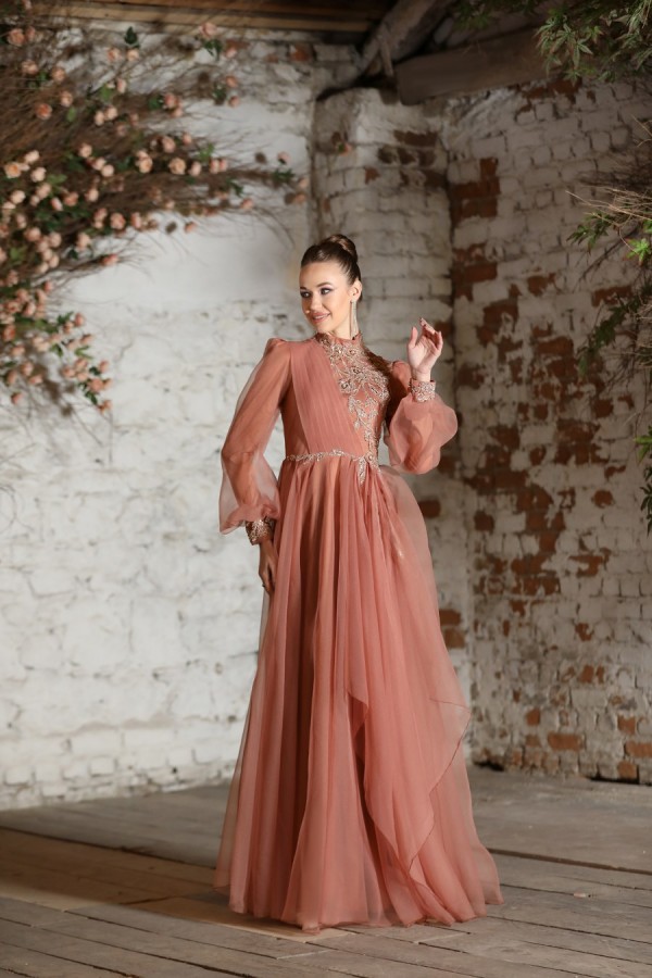 Hijab Dress - Ayperi Dress - Copper