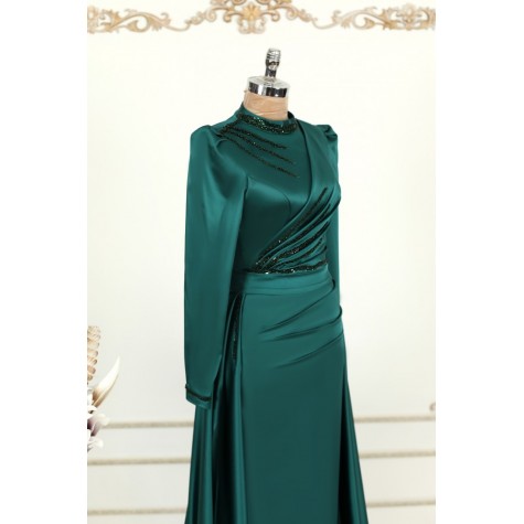 Hijab Dress - Asil Dress Emerald