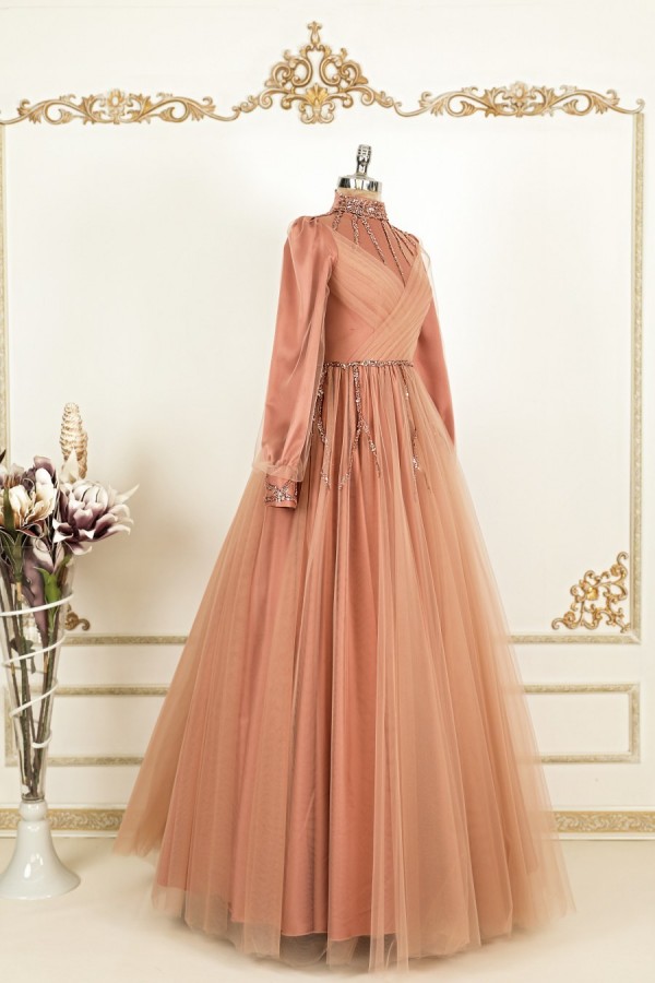 Hijab Dress - Aysima Dress Copper