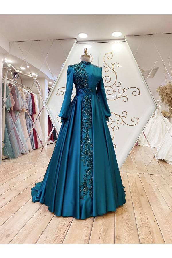 Hijab Dress - Beyhan Dress - Emerald
