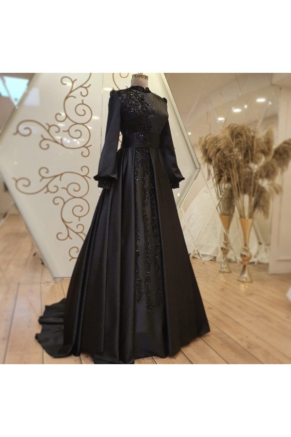 Hijab Dress - Beyhan Dress - Black