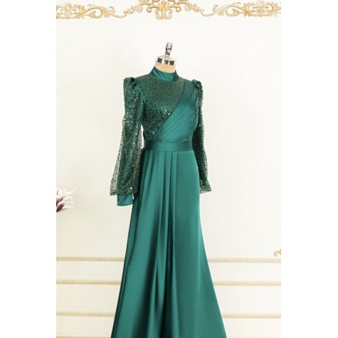 Birce Dress - Emerald