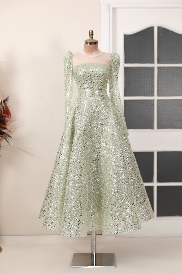 Hijab Dress - Diamond Dress - Mint