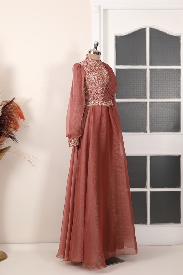 Hijab Dress - Ela Dress - Copper
