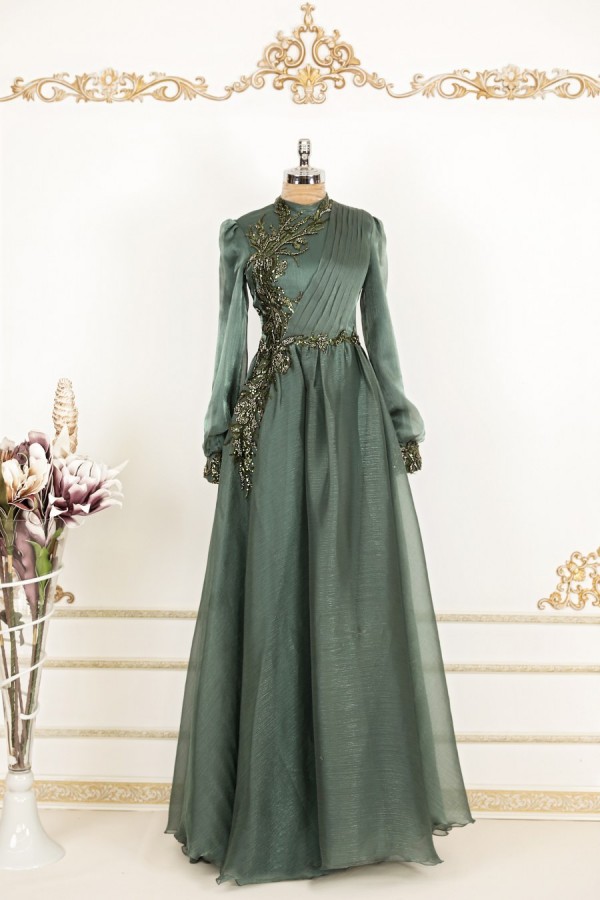 Serap Dress Green