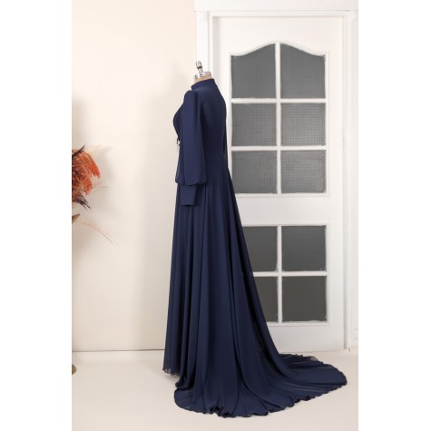 Hijab Dress - Valerya Dress Dark Blue