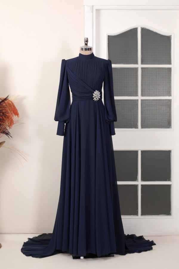 Hijab Dress - Valerya Dress Dark Blue