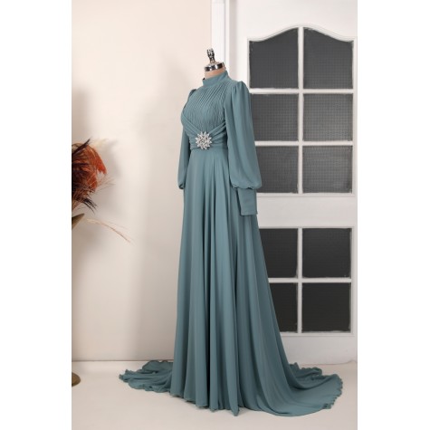 Hijab Dress - Valerya Dress Mint